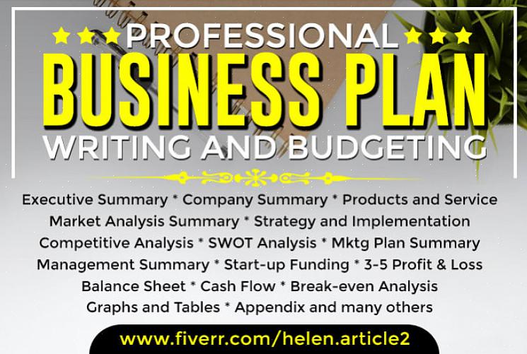 2) análise da empresa - é aqui que seu plano de negócios fornece informações básicas sobre a sua empresa
