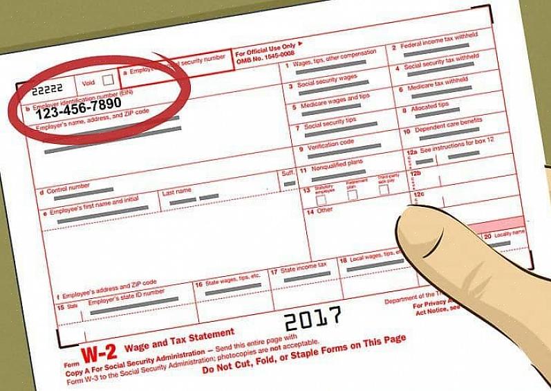 Muitos formulários do governo exigem que você insira o número de imposto federal ou o número