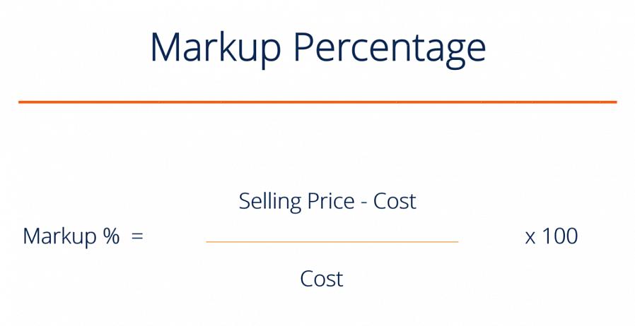 A porcentagem de markup é o valor em porcentagem que você adicionará ao custo do produto ou serviço original