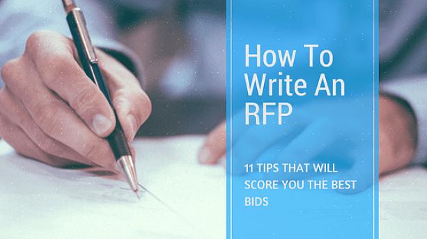 Depois de escrever com sucesso sua RFP ou solicitação de proposta