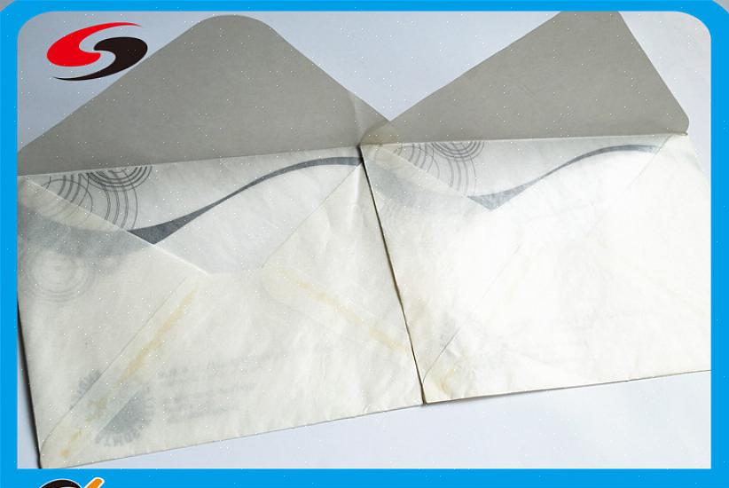 Você pode escolher entre envelopes de glassine quadrados