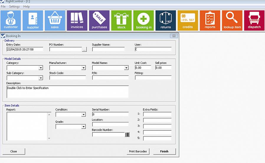 Os aplicativos de software que se enquadram nesta categoria têm sua própria impressora de código de barras