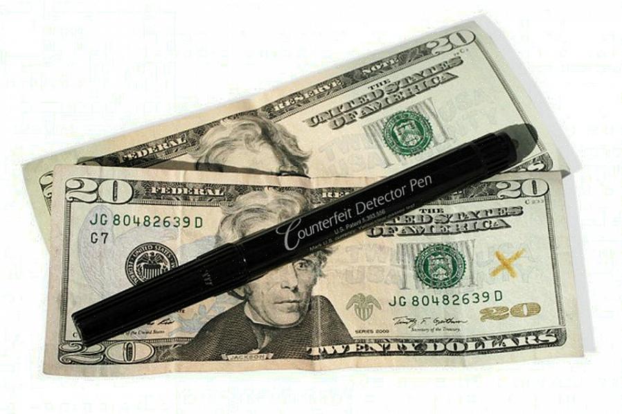 A caneta detectora de dinheiro falso provou ser muito eficaz