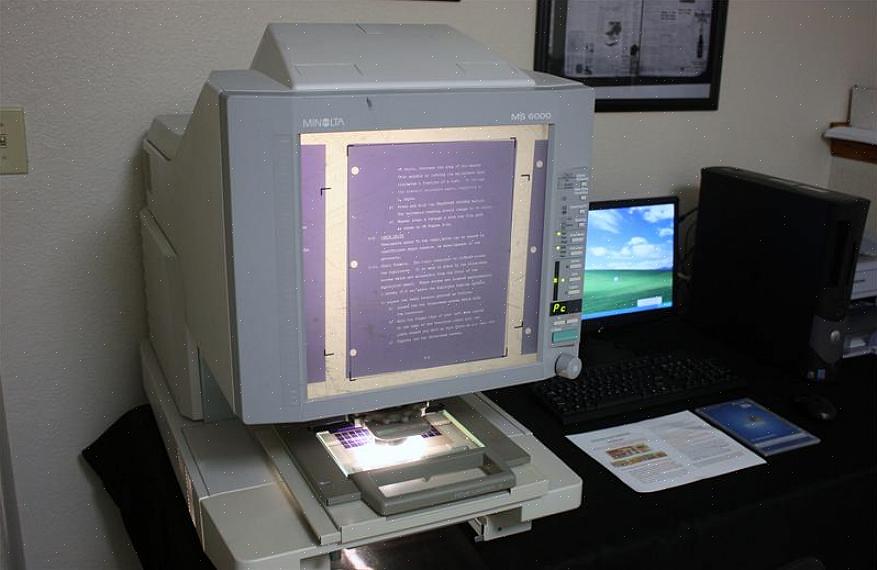 Inferior na microficha serão impressas