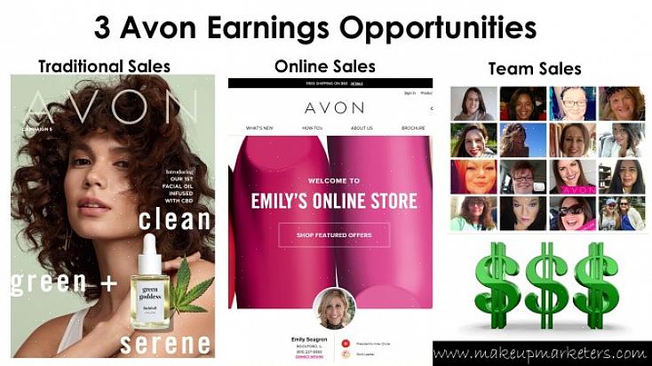 Clicar em vender produtos Avon