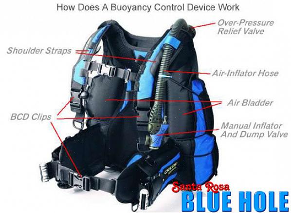 Um BCD integrado de peso permite que você coloque qualquer peso que você precisa para o mergulho em "bolsos