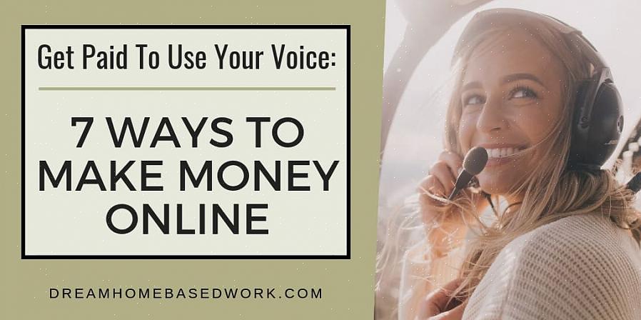 Você pode realmente ganhar dinheiro com sua voz