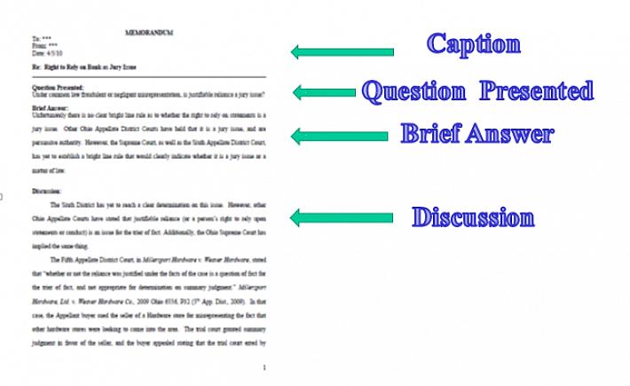 Não é tão difícil escrever um memorando legal