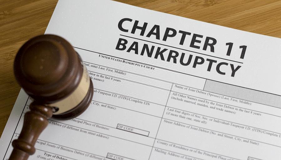 O proprietário pode escolher entre entrar com um pedido de falência do Capítulo 7 ou do Capítulo 11