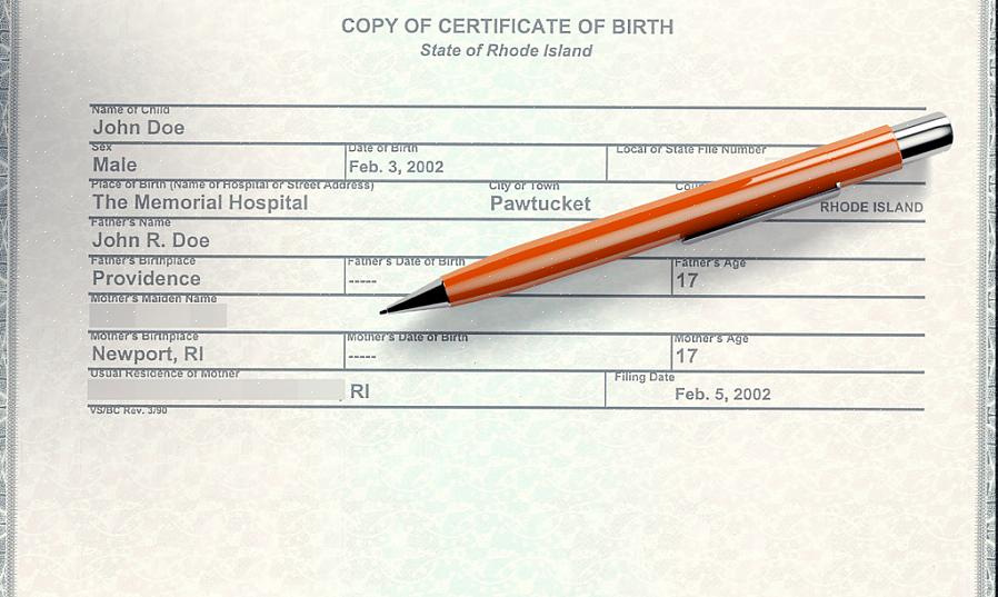Poderá pagar um preço mais alto para obter várias cópias de sua certidão de nascimento