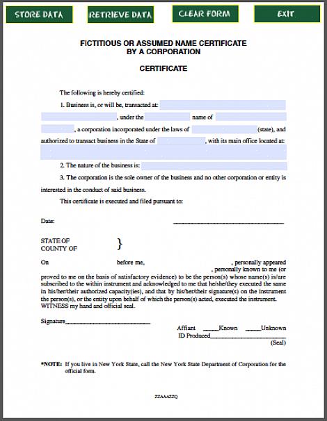 O Aviso para Publicação é outro pré-requisito para a obtenção de um Certificado de Nome Presumido