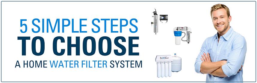 Identifique que tipo de filtro de água você precisa instalar com base no tipo de sistema de água ou fonte