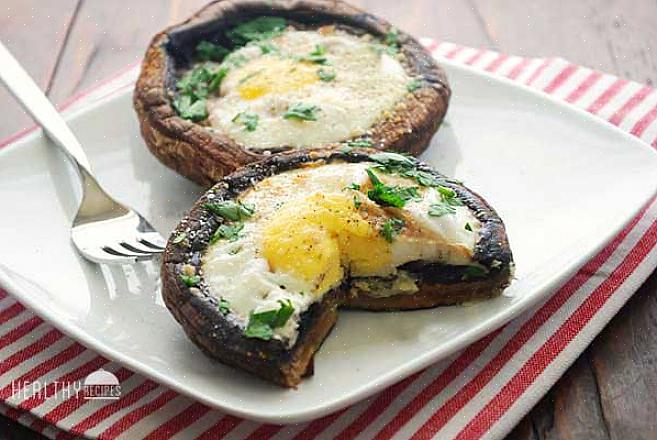 Como o ingrediente principal em um hambúrguer de cogumelos Portabella