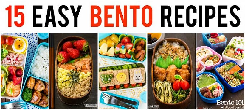 As caixas de bento são feitas especialmente para preparar um almoço de bento