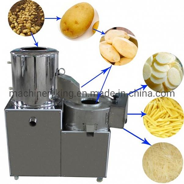 Um descascador elétrico de batatas é um dispositivo de cozinha que torna mais fácil descascar frutas