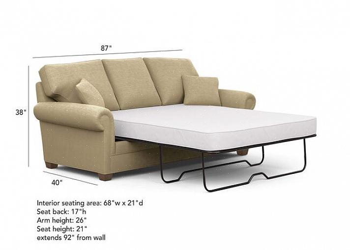 Ter um sofá-cama queen-size oferece a oportunidade de desfrutar do espaço em duas formas