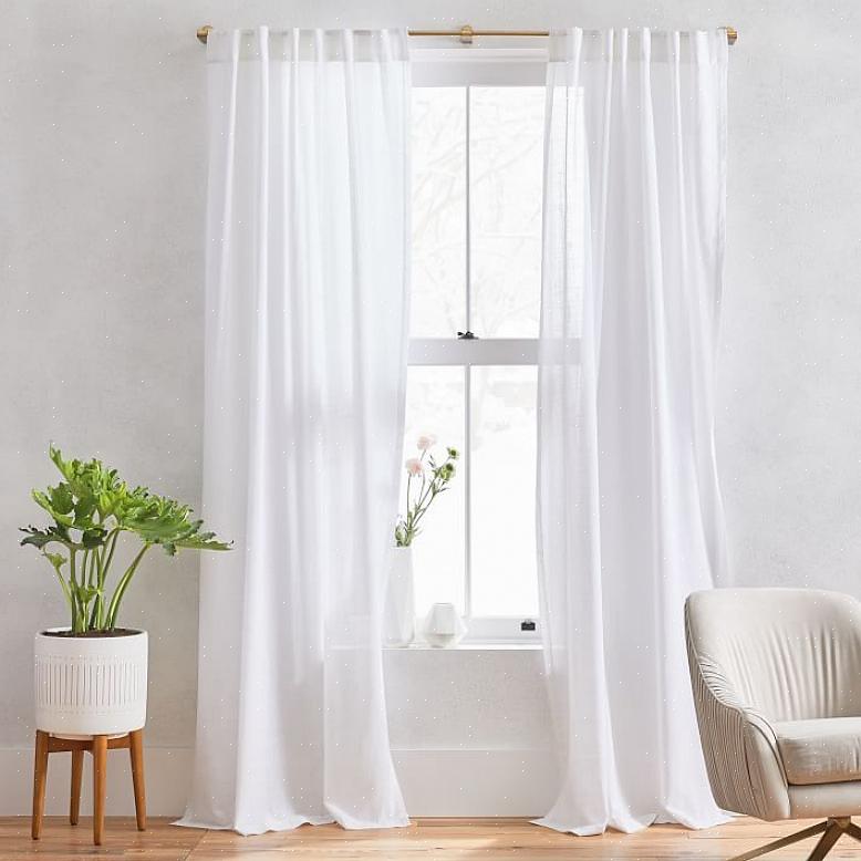 Cortinas transparentes de acordo com sua preferência