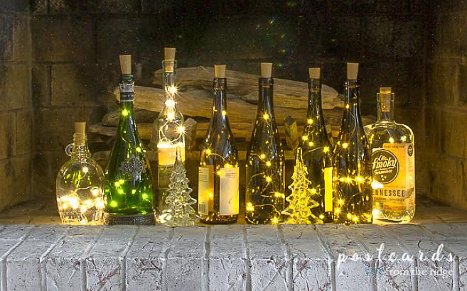 Ver como as luzes noturnas de sua garrafa de vinho podem dar à sua casa a quantidade certa de iluminação