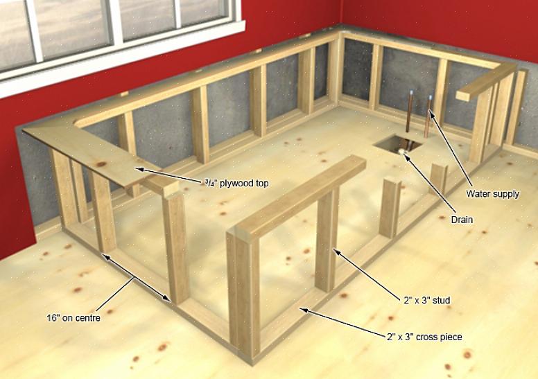 Os materiais que você precisa para instalar uma banheira drop-in são a estrutura da banheira