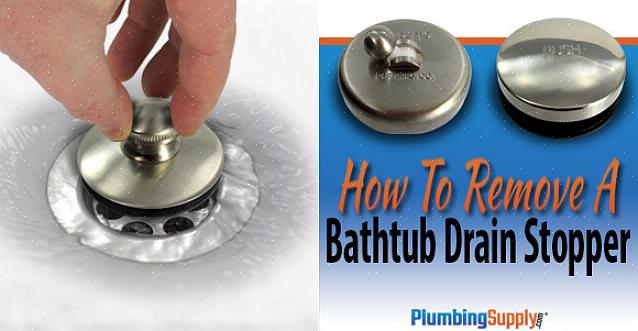 Estas são as instruções simples sobre como você pode substituir uma rolha de ralo de banheira