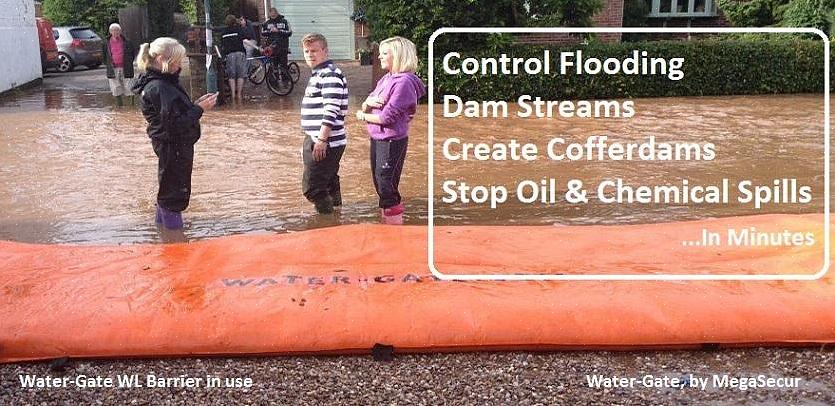 Você pode remover as barreiras contra inundações após o término da temporada de inundações