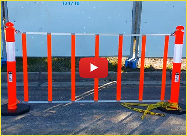 Uma das melhores maneiras de garantir a segurança é por meio do uso de uma barricada portátil
