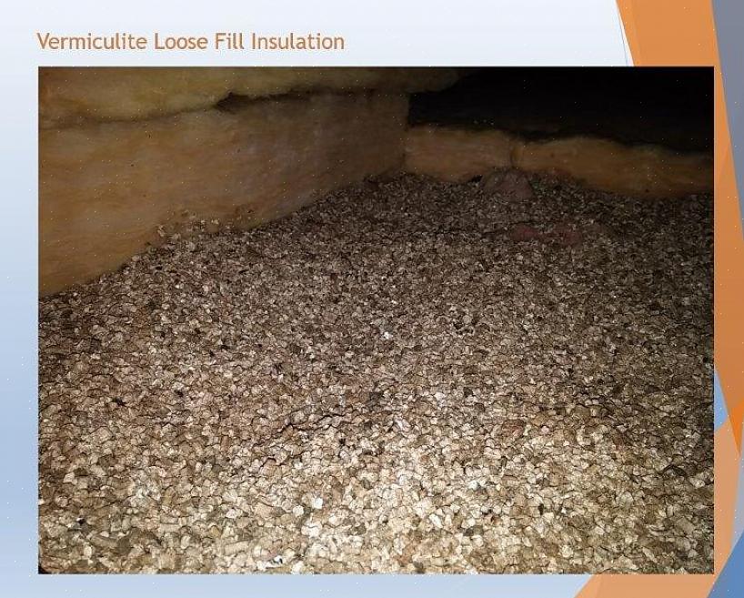 Onde o enchimento de isolamento de vermiculita é colocado