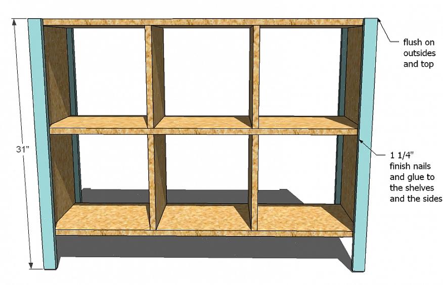 Para construir prateleiras cúbicas