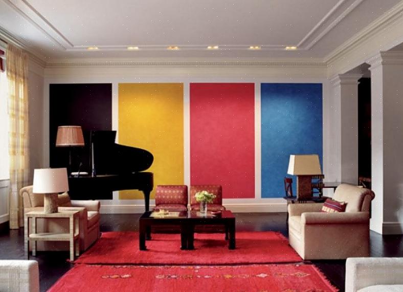 Atenha-se à sua escolha de cores contrastantes para decoração de interiores