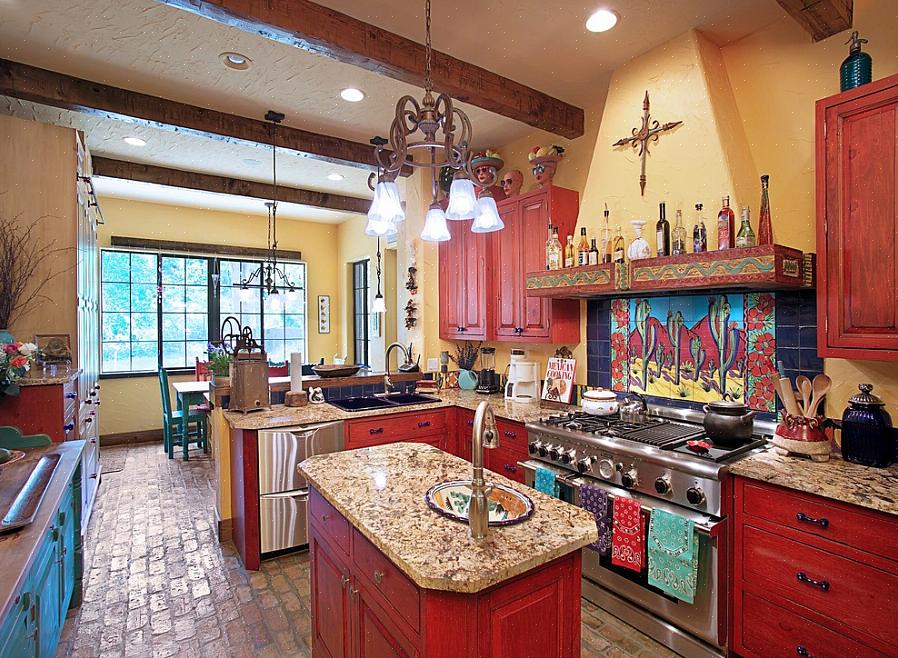 O design sudoeste transformará seu espaço em uma cozinha aconchegante em que qualquer pessoa gostaria