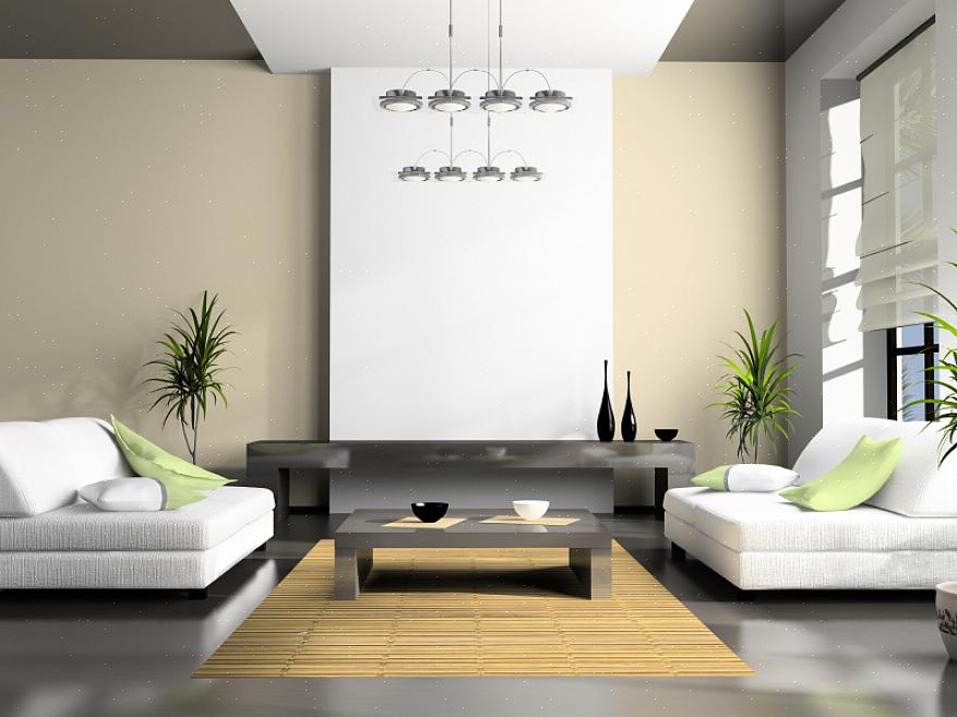 As cores da sala de estar devem ser um contraste perfeito para seus novos móveis