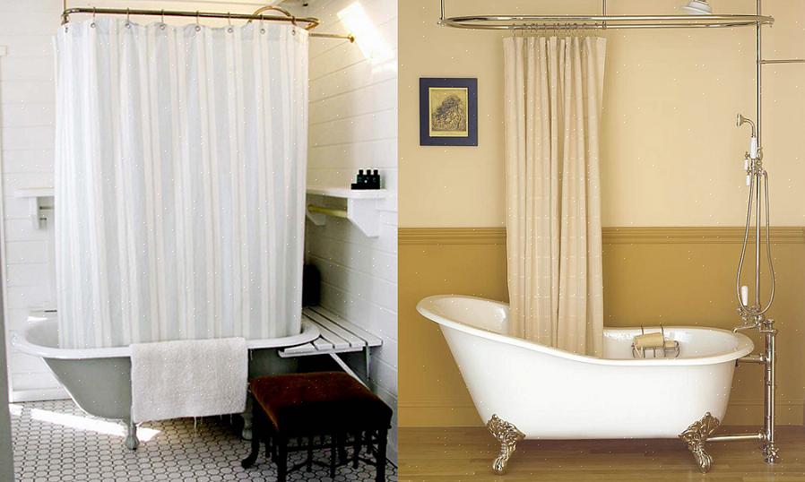 Você precisa se certificar de que há uma cortina de chuveiro ao redor da banheira