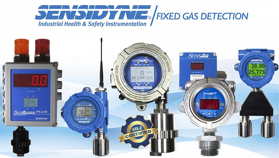 Alguns dos tipos de equipamentos de detecção de gás são ajustados para se adequar a certos sistemas