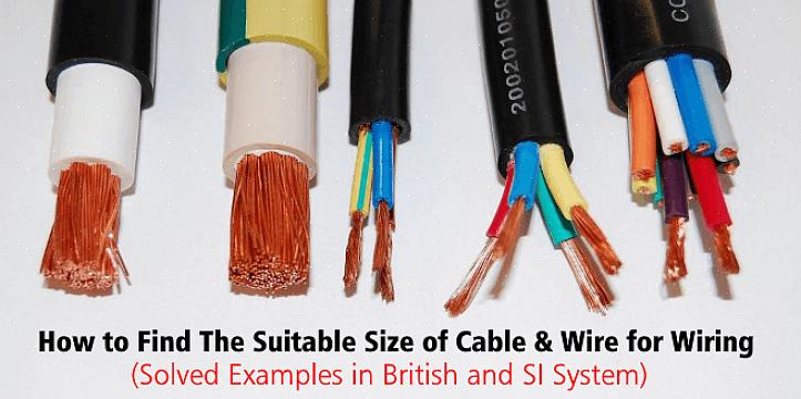 Usar o tamanho correto do fio elétrico nunca deve ser deixado de lado porque a segurança é a preocupação