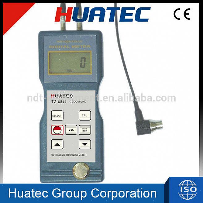 Os instrumentos adequados para medição de superfície são medidores de espessura de precisão ultrassônica