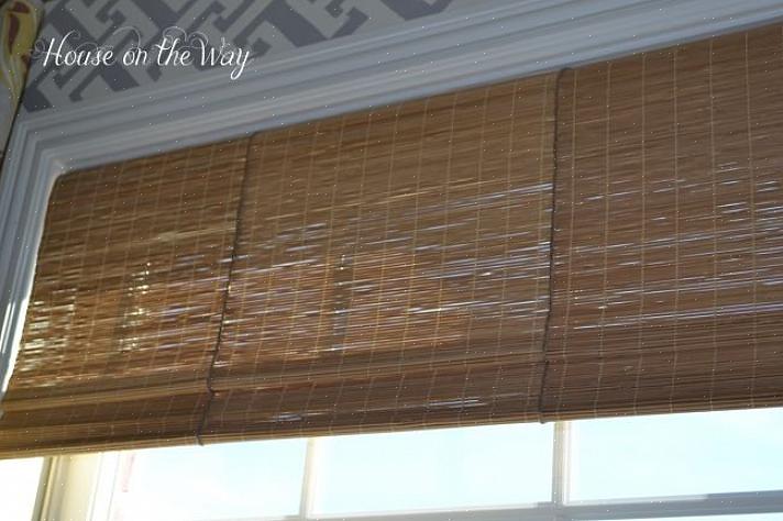 Como cortinas de bambu