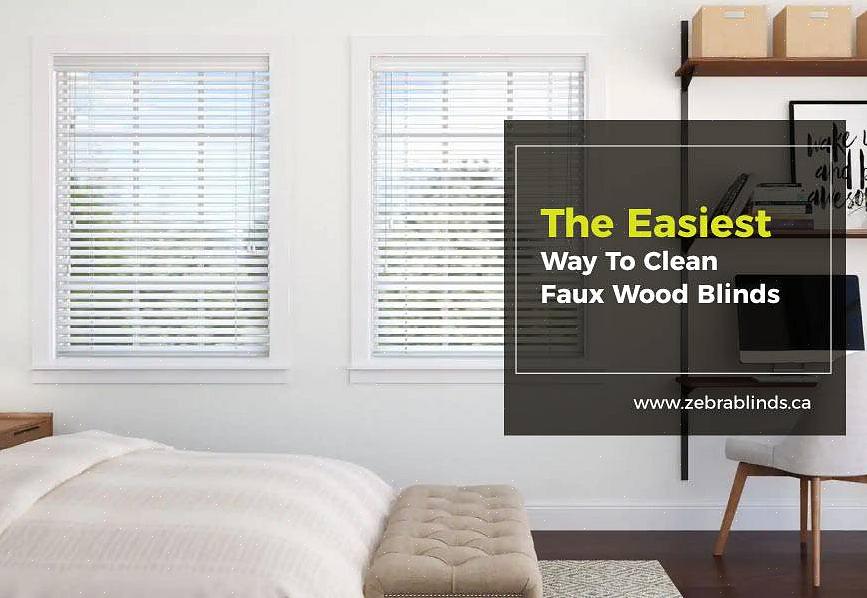 A maior vantagem das cortinas de madeira falsa é que elas parecem madeira