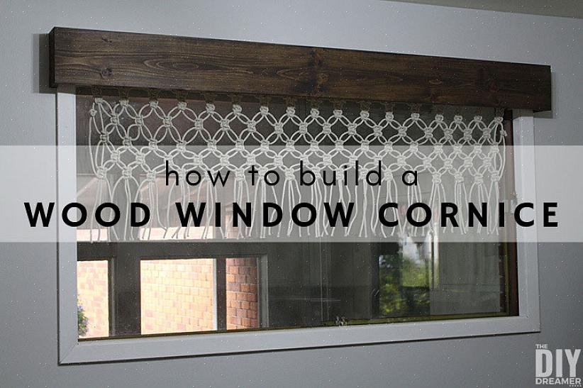 Uma cornija de janela é um tratamento decorativo que pode adicionar elegância