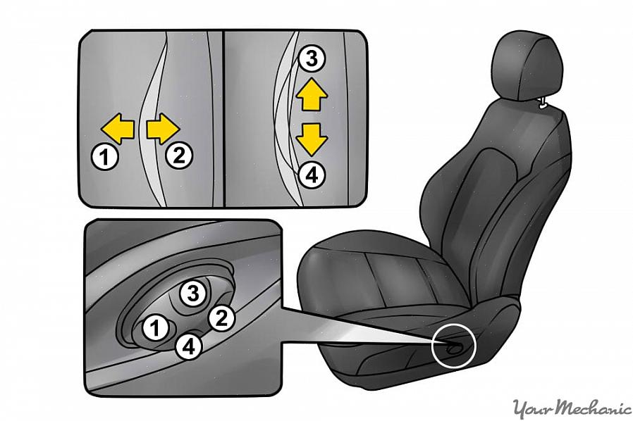 Definir o assento muito longe do volante pode prejudicar sua capacidade de controlar o veículo de forma