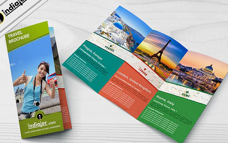 A brochura de viagem tem como objetivo principal apresentar o local aos turistas
