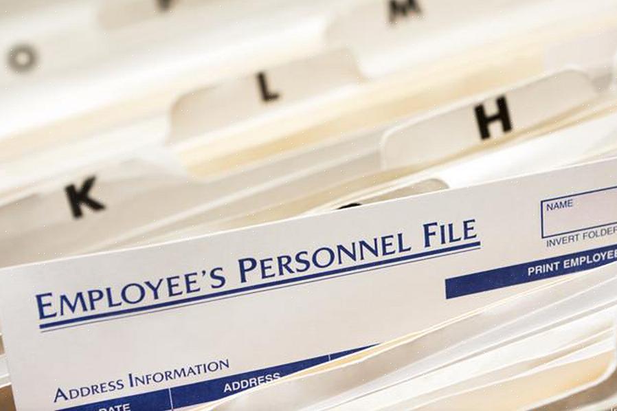 Manter os arquivos pessoais dos funcionários não seria mais uma tarefa tediosa
