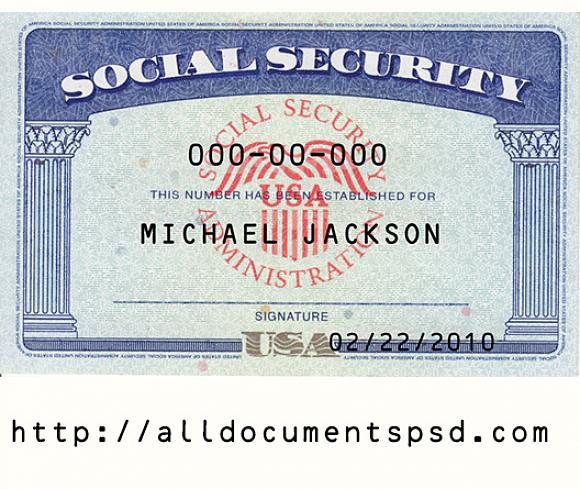 Os cartões de previdência social são freqüentemente usados em várias agências