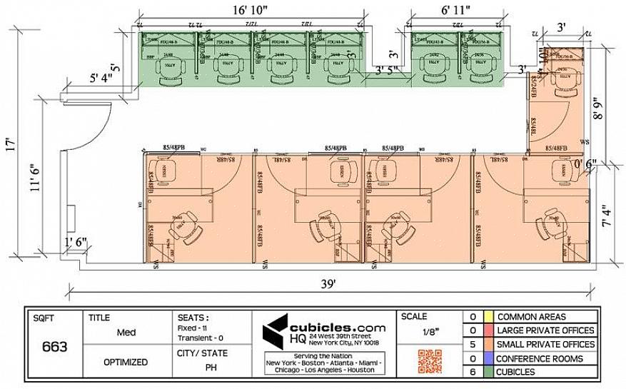 Quando você tiver a tarefa de ajudar a projetar uma planta baixa do layout do cubículo