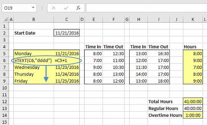 Calcule quanto o funcionário ganhou em um dia com base em seu número de horas