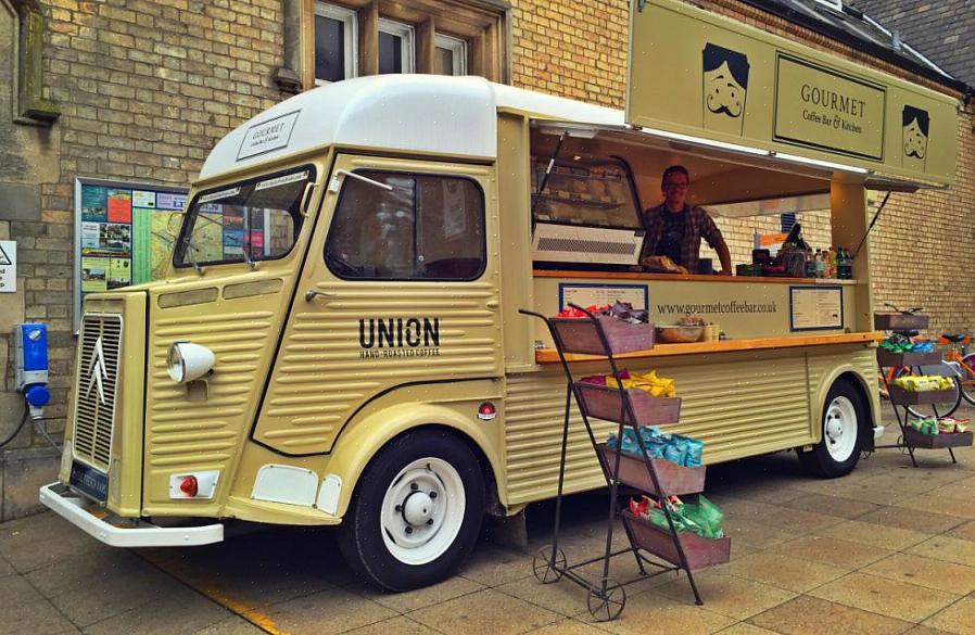 As vans de catering também são utilizadas se um restaurante estiver a servir de catering para uma festa