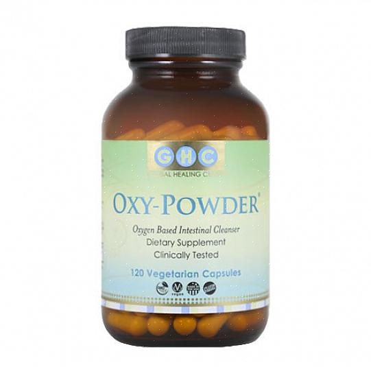Oxy Powder é um limpador de cólon que usa oxigênio para limpar o sistema colônico