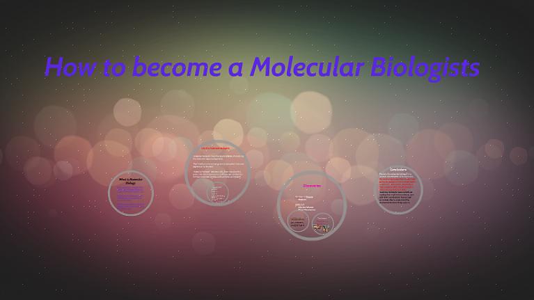 Requer boas notas para garantir a aceitação em um bom programa de biologia molecular