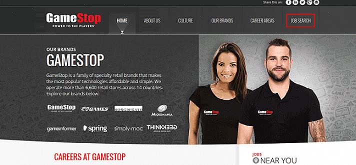 O lado esquerdo da tela do computador mostrará quais trabalhos estão disponíveis no Gamestop