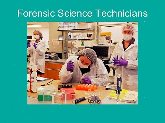 Você pode querer considerar uma carreira como Técnico de Ciência Forense