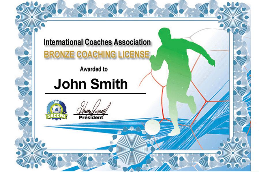 Comece por obter informações da Associação Nacional de Treinadores de Futebol da Europa (NSCAA)
